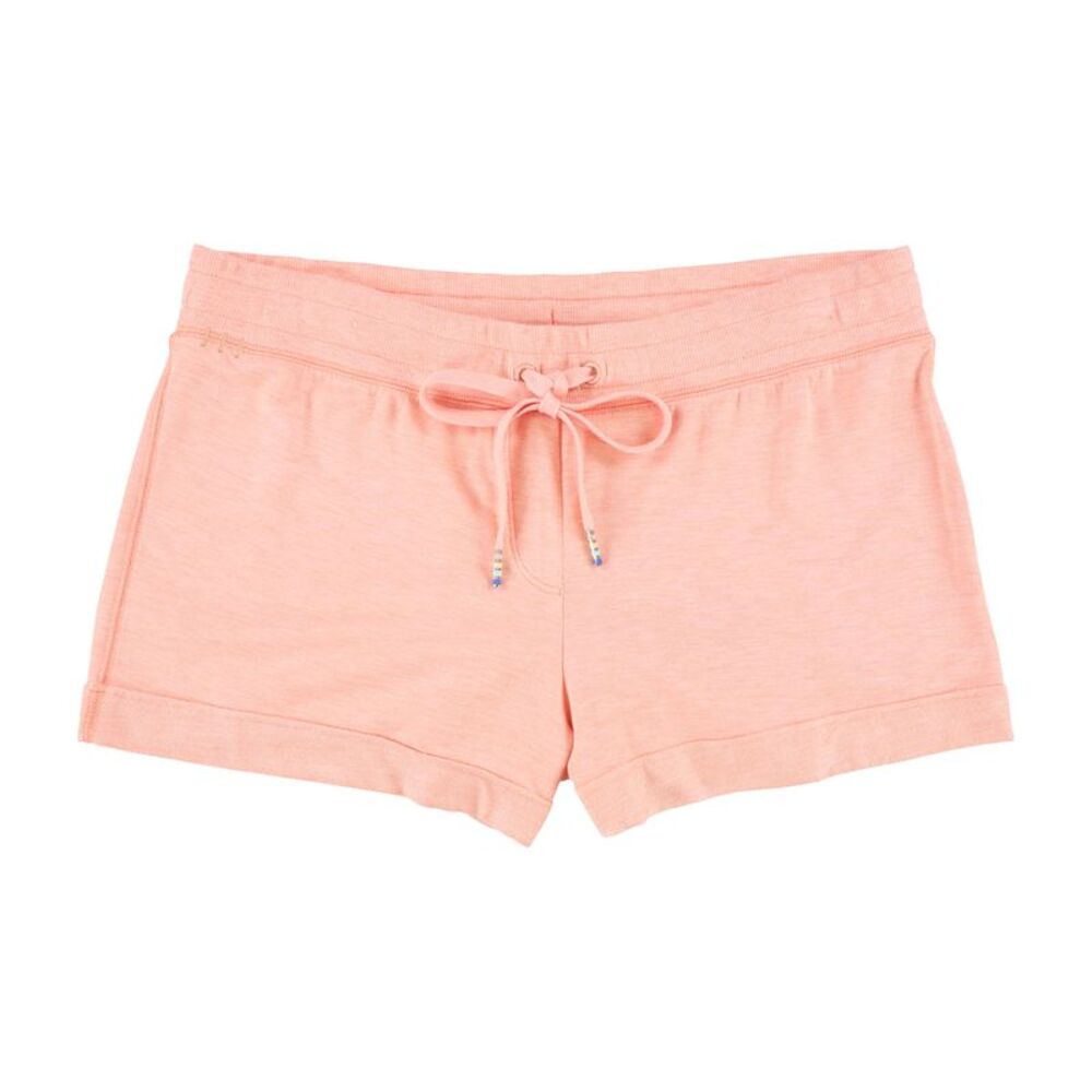 P.J. Salvage Womens Heathered Casual Mini Shorts, Pink, S, DM